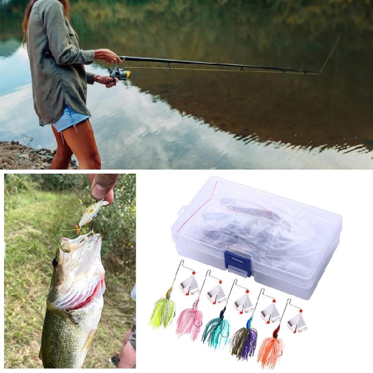 5Pcs Spinnerbait Fishing Lures Freshwater Saltwater Fishing Buzzbait Lure Spinner Baits Swim Jigs Lures Fishing Lure