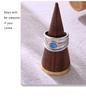 Mili Blue Turquoise Tiger Eye Stone Twist Pattern Stainless Steel Ring for Women, PVD Gold-Plated, Pinky Ring, In Stock