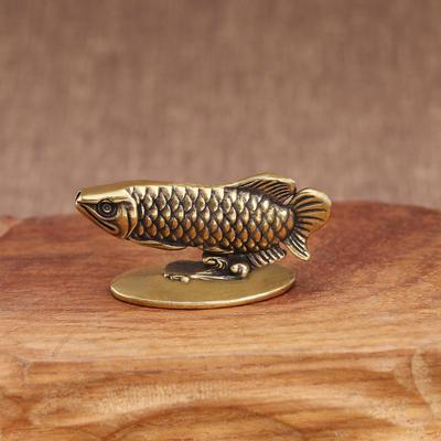 Mini Arowana Statue Desktop Ornament Incense Stick Holder Cute Art Crafts Small Sculpture Miniature