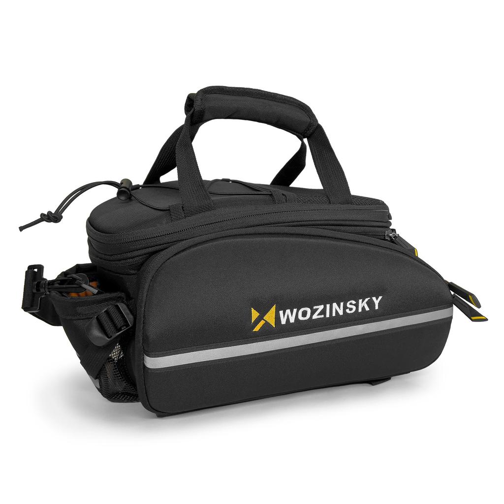 Wozinsky Large Bike Pannier Bag 35l + Rain Cover Black (WBB19BK)