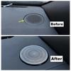 Car front dashboard Horn Audio Stereo speaker panel cover trim For Ford Escape / Kuga     2024 2025 Accessories