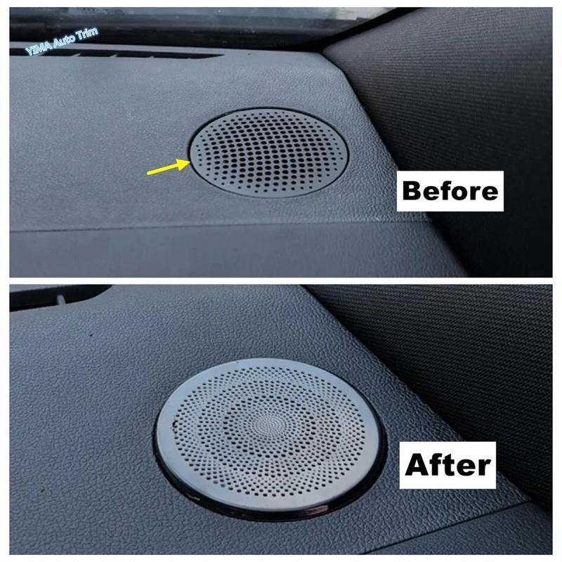 Car front dashboard Horn Audio Stereo speaker panel cover trim For Ford Escape / Kuga 2024 2025 Accessories