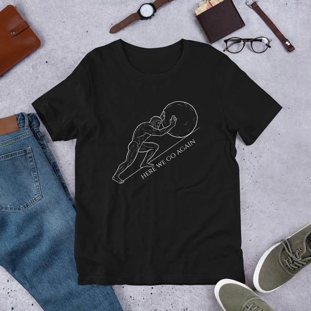 Minimalist Men Women TShirt Philosophy Graphic TShirt Greek Mythology Inspiration Unisex Tshirts Oneck shortsleeved Oversized S