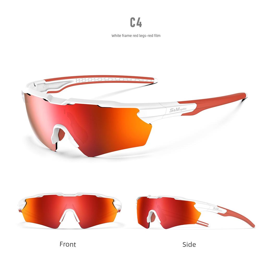 Sm Mountaineering Goggles for Men, Outdoor Cycling Sports Glasses, Hiking Windproof Glasses, Women's Anti-Uv Fishing Sunglasses
