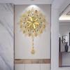 Luxury Golden European‑Style Wall Clock,Fashion Creative Hanging Clock,Wall‑Mounted Timepiece For Living Room,Bedroom Home Decor (Battery Not Included