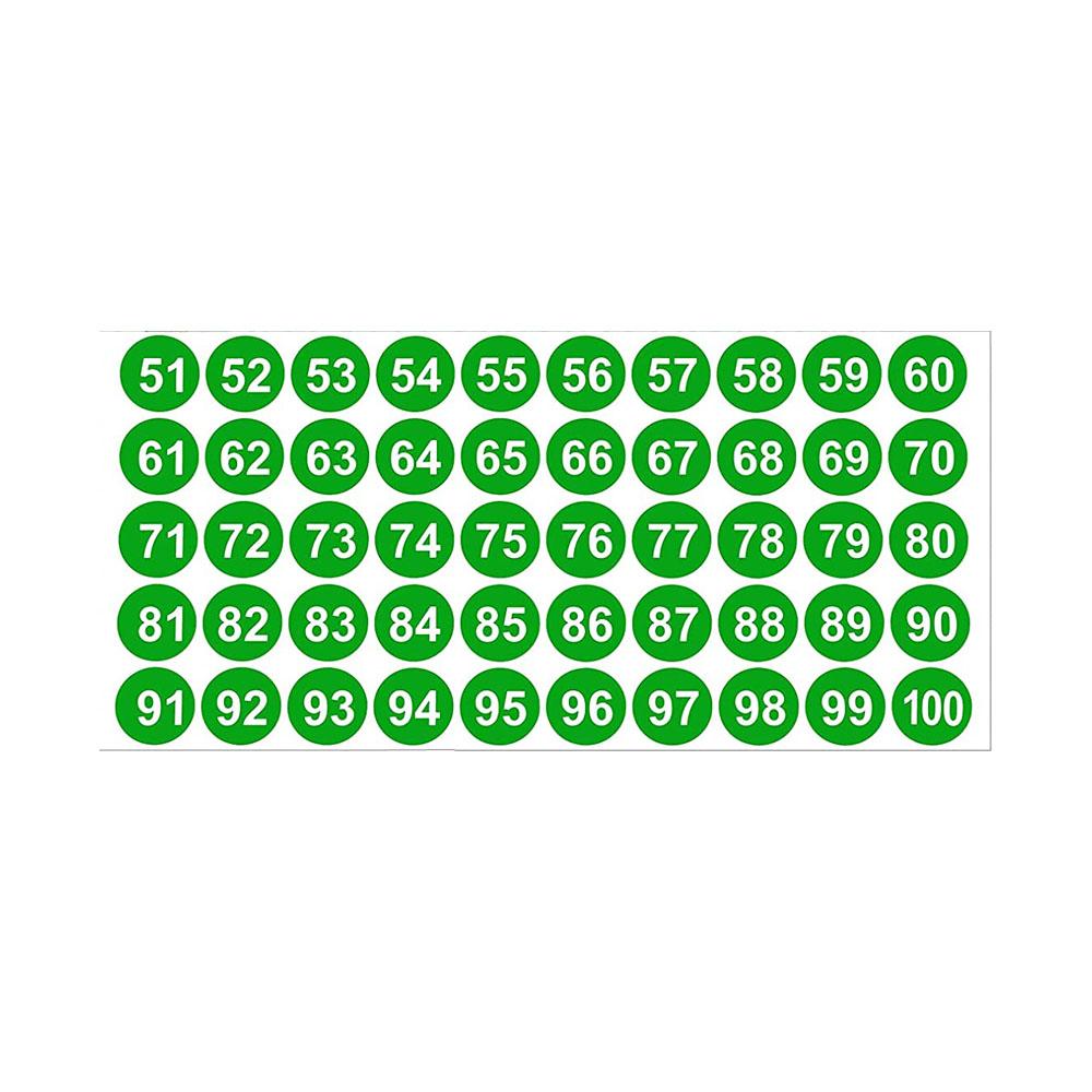 1-50 51-100 Letter Number Sticker Self-Adhesive Waterproof Labels Number Advent Stickers Calendar Number Paper Stickers Decor