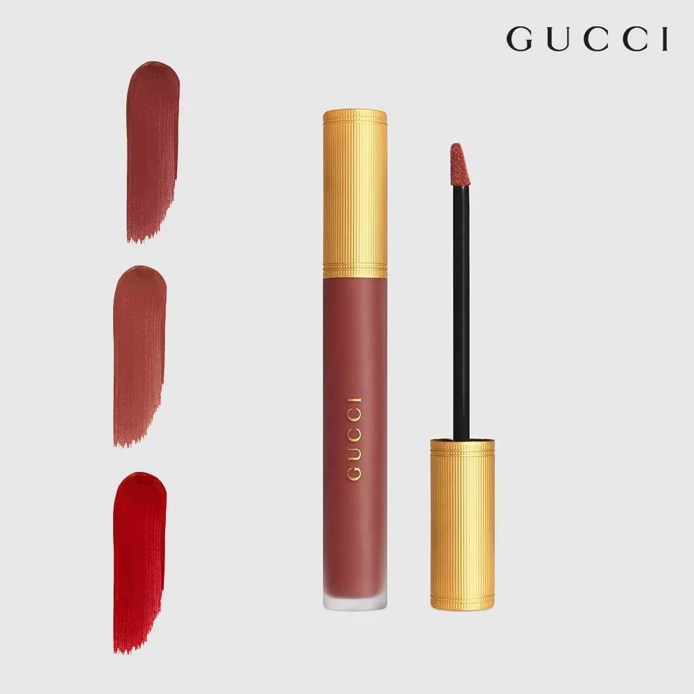 Gucci Жидкая матовая помада 1. 25 Goldie Red