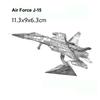 3D Metal Puzzles Military J-20 J-10B SU-34 KA-50 Fighter UFO RAH-66 Helicopter DIY Assembly Handmade Assemble Scale Model Jigsaw Puzzles