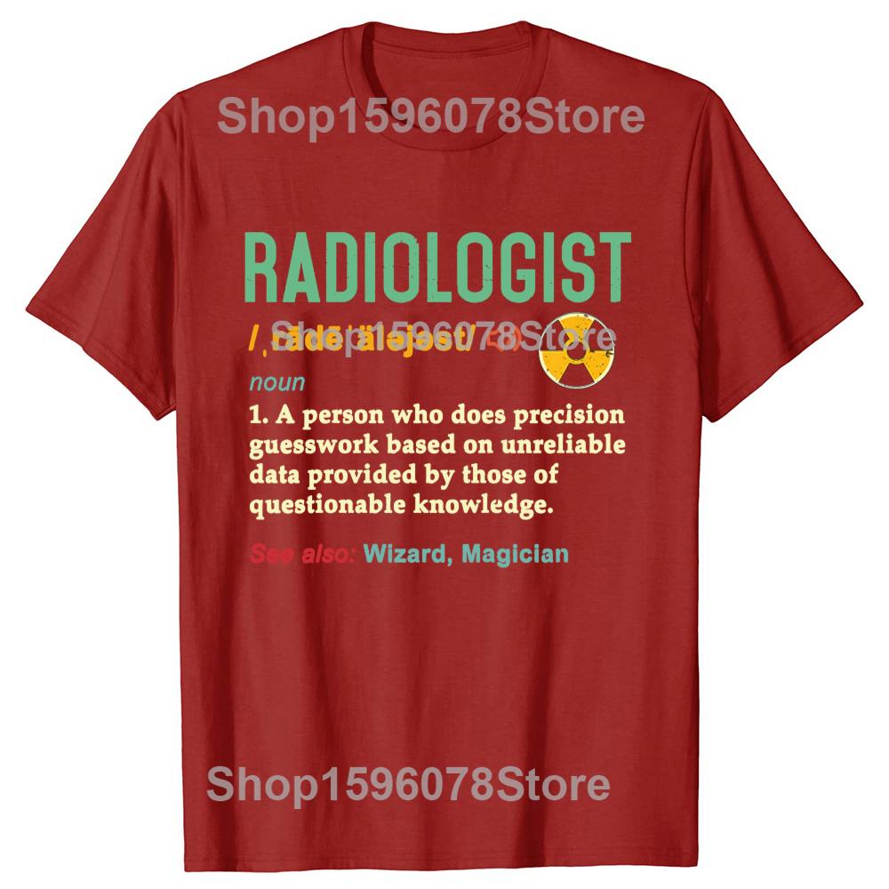Novelty Radiology Tech Retro Definition Rad Technologist T Shirts Graphic Cotton Streetwear Short Sleeve Birthday Gifts Tshirt