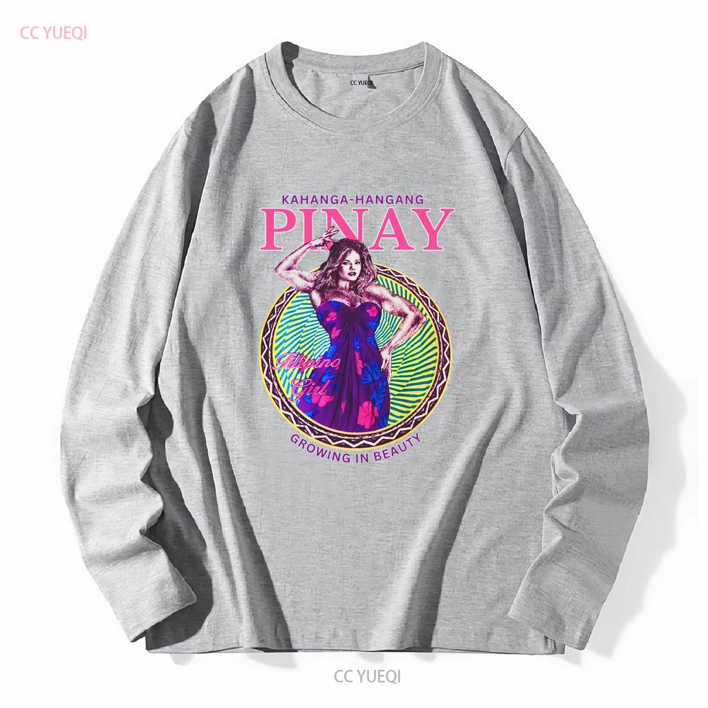 Filipino Strength Pinay Growing in Beauty T Shirt Vintage Design 90s New Print Heavy Cotton long or short sleeves vintage
