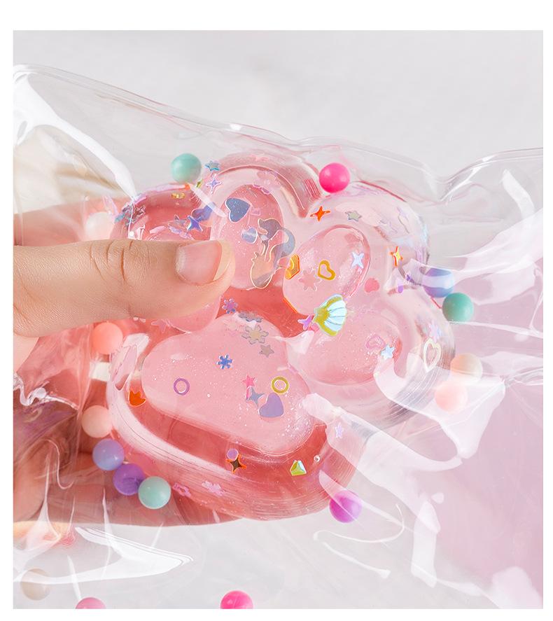 New Kawaii Squishy Cat Paw Squeeze Toys Sticky Fidget Stress Relievers Novelty Party Favors for Kids And Adults