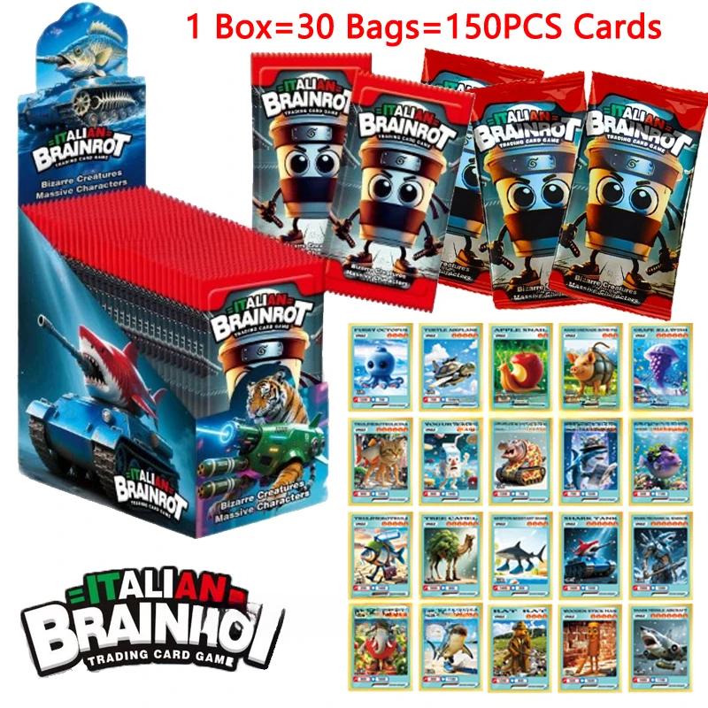 

Официальная коллекция карточек на итальянскую тематику, 150 шт., с участием Tralalero Tralala Tung Tung Tung Sahur, золотые флэш-карточки, редкие, 5 шт./упак., 30 упак./коробка 1 box