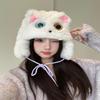 Big Eyes Cat Plush Lei Feng Hat Women's Thickened Thermal Ear Protection Hat Northeast Outdoor Plush Hat
