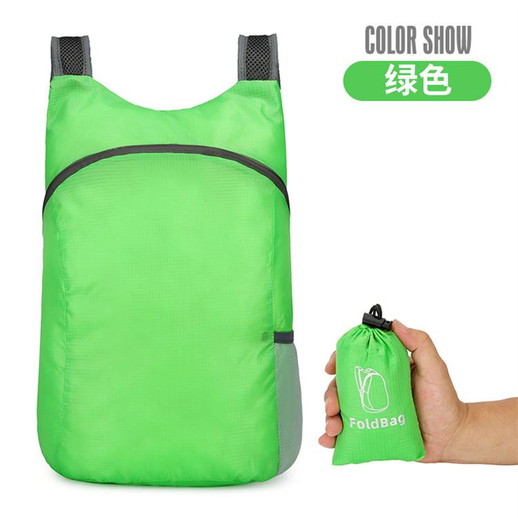 Leichter, verstaubarer Rucksack, faltbar, tragbar, Outdoor-Klapprucksack, Reise-Tagesrucksack, Tasche, Sport, Freizeit, Tagesrucksack