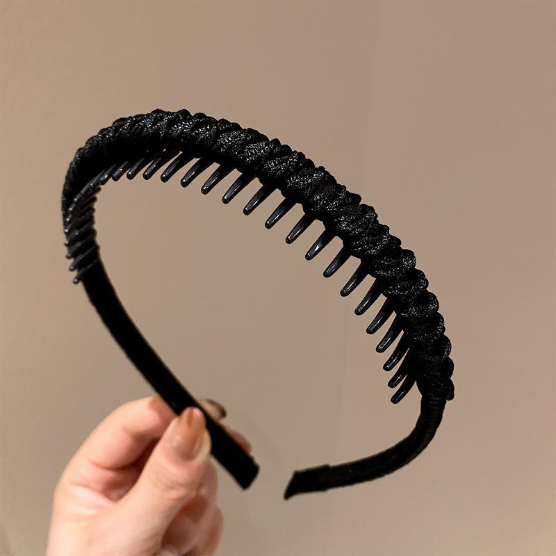 Hairband Headband for Women, Non-slip Hair Pressing and Face Washing, Special for Hair Tidying, Fashionable Headdress with Teeth