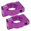2PCS RC Wheel St Aluminum Alloy RC CShaped St Part for   1/10 Remote Control Car(Red )