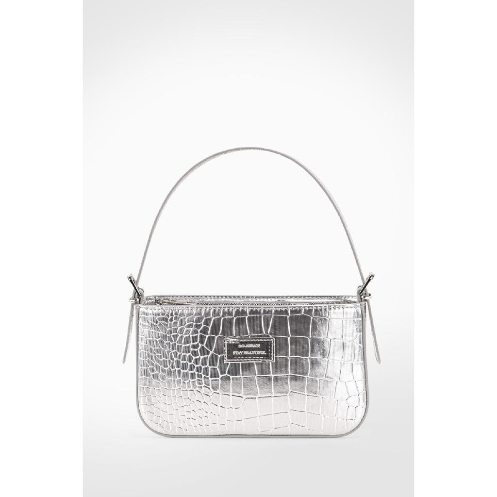 Women's Neon Green Buckle Adjustable Strap Baguette Bag 208