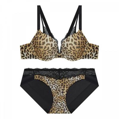 Leopard Lace Point Bra + Panty Set Br gdwBr921 Bp921 