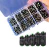 100 Pcs Fishing Weight Sinkers Down Corner Design Lightweight Good Concealment Unique with Plastic Box Reduce Fish Alertness