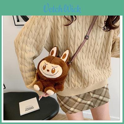 Bubble Mart Labubu Plush Bag With Short Pile Fabric For Girls And Kids