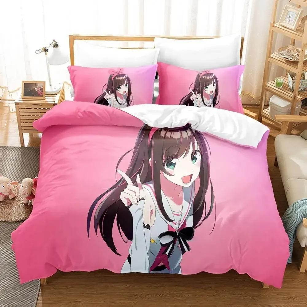 AI Channel Bedding Set Single Twin Full Queen King Size Bed Set Adult Kid Bedroom Duvet Cover Sets 3D Print Anime Bed Sheet Set