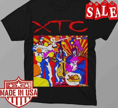 XTC Rock Band Black T-shirt Unisex All Size Unisex T-Shirt
