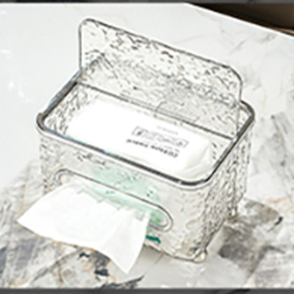 Creative Tissue Box Transparent Napkin Storage Box Miscellaneous Organizer Paper Box Paper Drawer