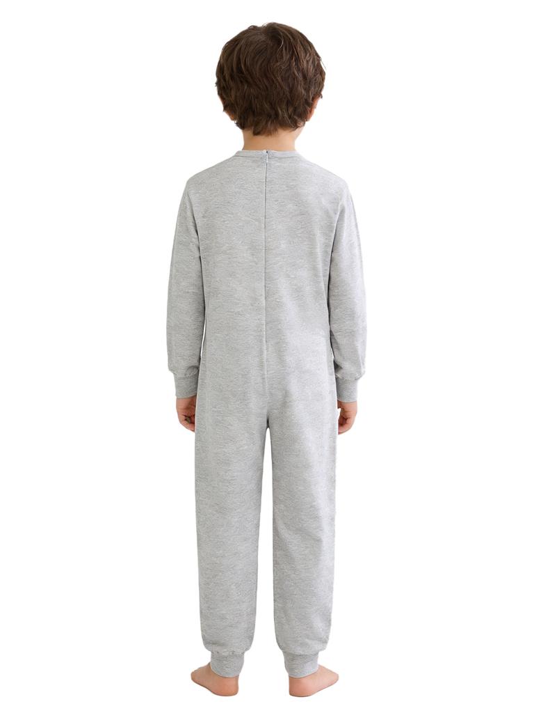 Unisex Special Needs Adaptive Clothing Long Sleeve Anti Strip Invisible Zipper Back Jumpsuit