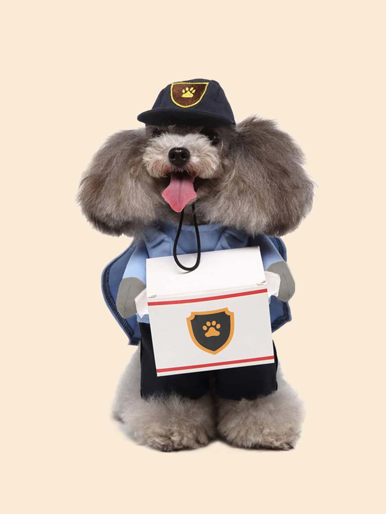 Pet Costume Fashion Courier Style Clothes Halloween Suit With a Hat Costume Apparel for Dog