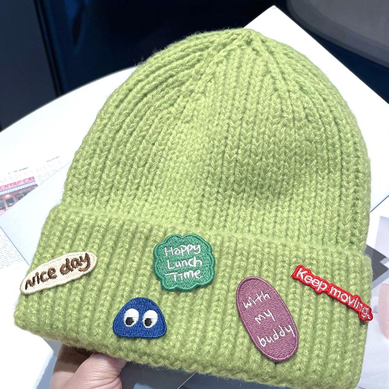 New Winter Wome Beanies Knitted Hats Men Elegant Solid-colored Thermal Hat Fashion Caps