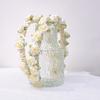 Comfortable Plastic Hairband Stylish HeaddressWith Pearls Floral Design Wedding Party Accessory For Sensitive Skin