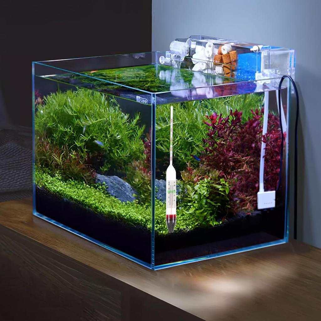 Balacoo Sea Water Densitometer Brine Hydrometer High Precision Salinity Hydrometer Densitometer for Aquarium, Saturated Fish Tank, In Both Fahrenheit