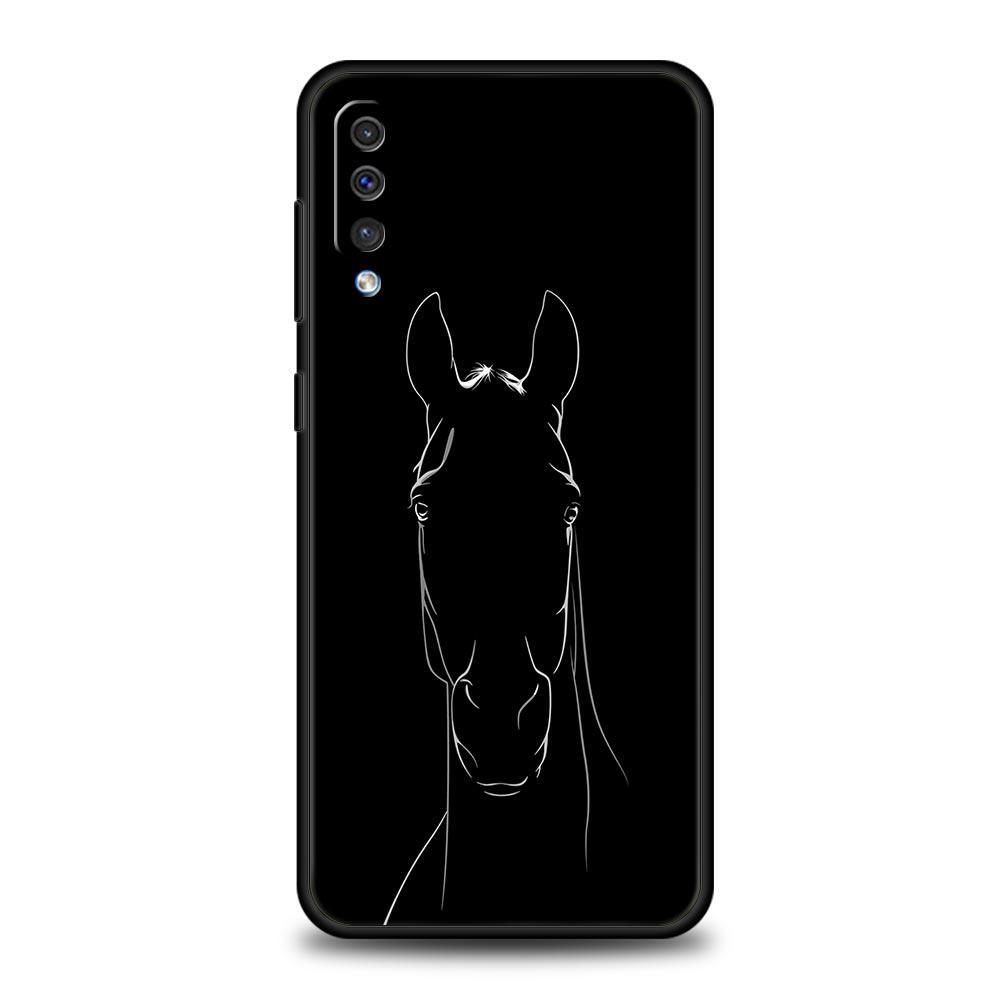 Animal Horse Phone Case For Samsung Galaxy A56 A36 A26 A34 A17 A16 A06 A14 A12 A54 A72 A70 A30 A24 A22 A20e A52 A50 A40 A32Cover
