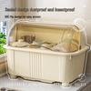 Kitchen Dish and Utensil Storage Box with Lid