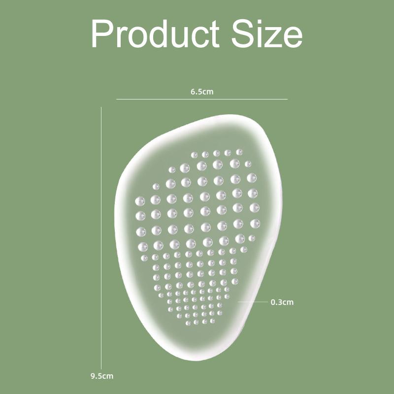 1/3pairs Silicone Forefoot Inserts Metatarsal Pads for Women High Heels Sandals Non-slip Massage Foot Soles Cushions Pain Relief Insoles