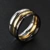 1Pc Fashionable, Versatile and Simple Titanium Steel Ring, A Design Ring Suitable for Men and Women