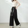 Baitu Women's High-Waist Wide-Leg Trousers