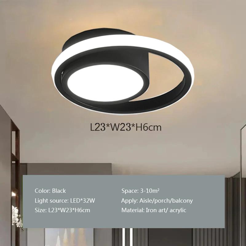 Modern LED Aisl Ceiling Light 36W 32W Led Lamp For Bedroom Balcony Entrance Closet Cloakroom  Home Indoor Lighting Fixtures