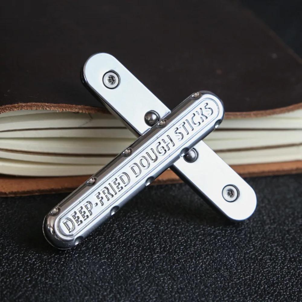 Alloy Magnetic Push Card Rotating Mechanical Slider Fidget Pushing Plate Edc Stress Reducing Sensory Toy Adults Anti Anxiety