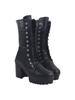 Shoetopia Womens  Chunky Heel Short Booties with Non-Slip Sole, Comfortable Trendy Ankle Boots | Soft Cushioned Sole | Casual, Party & Winter Wear