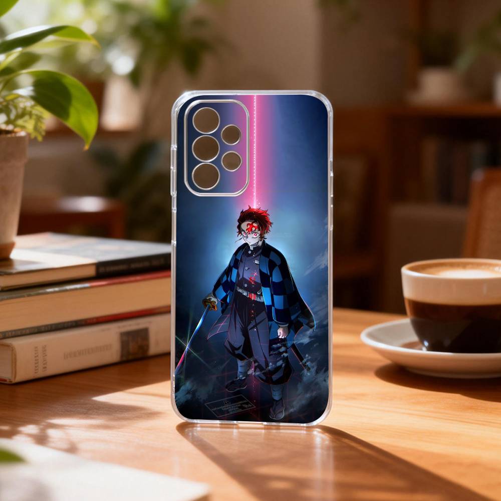 

D-De-mon T-Tanjiro K-Kamado S-Slay-er Phone Case For Samsung S25,S24,S21,S22,S23,S30,Ultra,S20,Plus,Fe Transparent Cover Samsung S305G