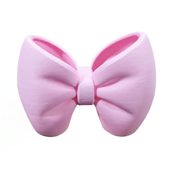 

Тримач для зубних щіток з бантом 3D-друк Рожевий Білий Бантик Органайзер для зубних щіток та пасти Декор для ванної Кімнати Багатофункціональний пенал рожевий