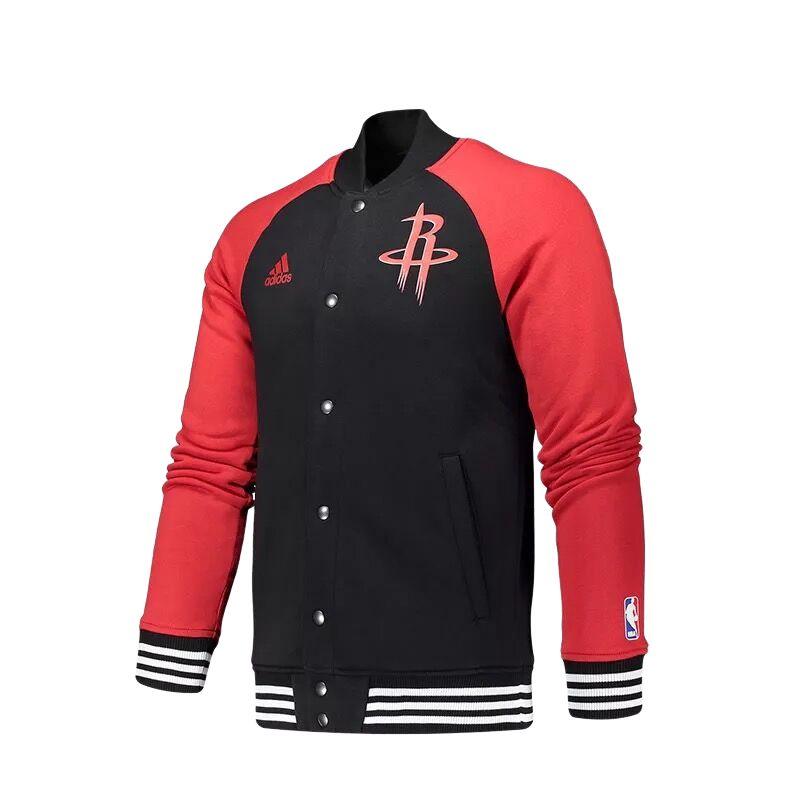 

Adidas X NBA Houston Rockets Comfortable Soft Skin-Friendly Stand Collar Single-Breasted Jacket Men Jacket S98351 M