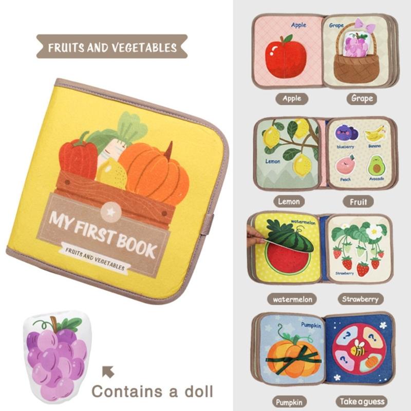 Soft Cloth Books for Toddlers Early Education Supplies Touch and Feel Books for Early Children Development
