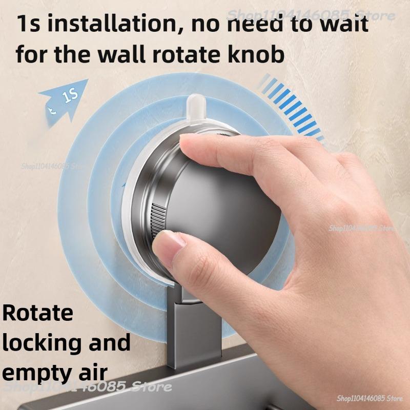 Strong Load-Bearing No Punching Suction Cup Hook Bathroom Wall Mounted Door Hanging Clothes Rack Clothes and Towel Racks