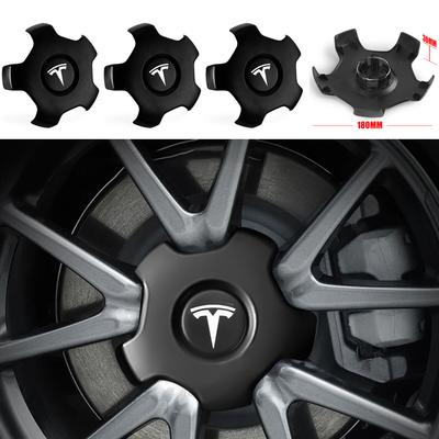 4 Stück 180mm Für Für Model 3 Y S X Coil Original Radkappen Auto Radnabenabdeckungen Dekoration Auto Radkappen Emblem Ersatz