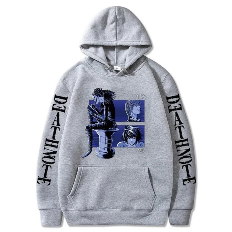Autumn Anime Death Note Ryuk Graphic Printed Hooded Men Women Manga Hoodies Sweatshirt Harajuku Unisex Streetwear