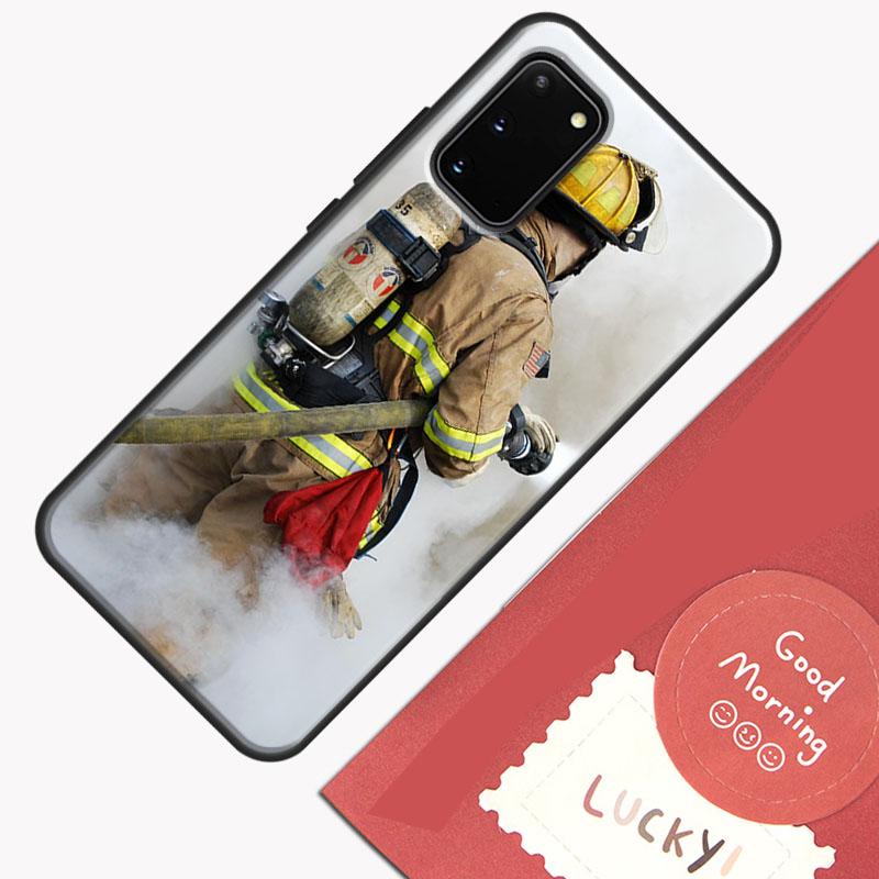 Firefighter Heroes Fireman Cool Phone Case For Samsung Galaxy S25 Ultra S20 S21 S22 S23 S24 Plus S9 S10 S24 FE Cover Shell