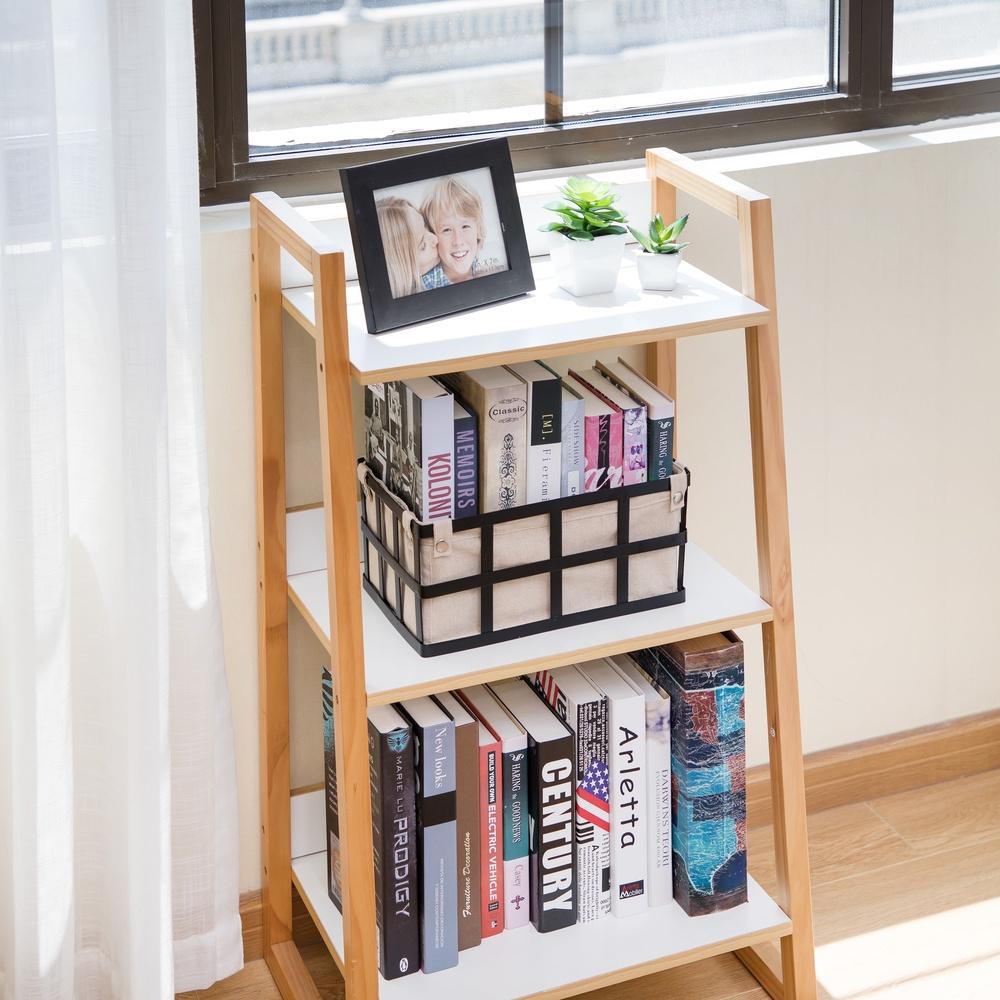 Black Metal Storage Basket with Removable Liner Rectangle Design Small Item Organization Shelf Home Decor Farmhouse Style