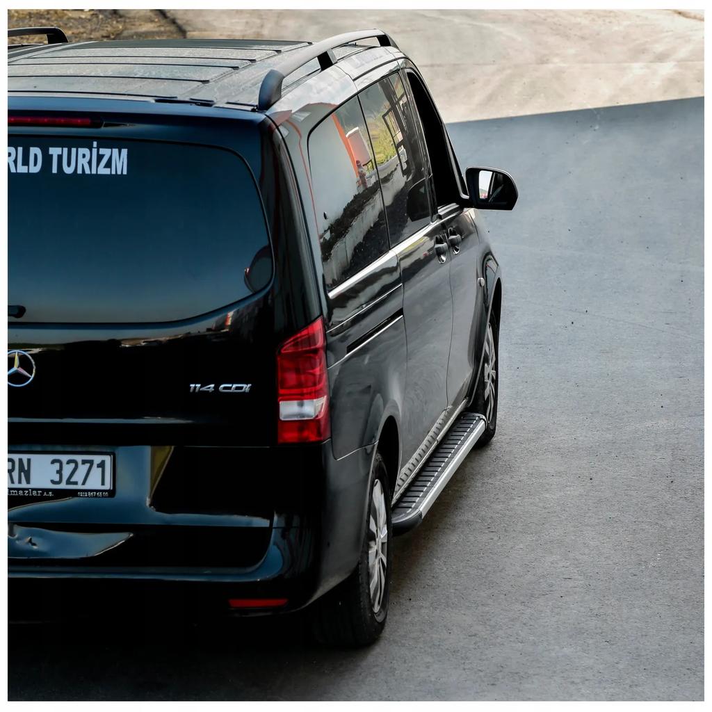 Roof rails MERCEDES W639 W447 VITO VIANO EXTRALONG L3 CHROME